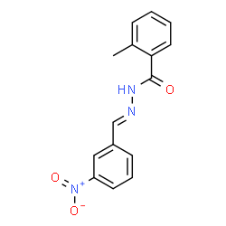 2-methyl-N'-(3-nitrobenzylidene)benzohydrazide structure