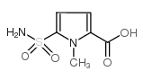 5-(氨基磺酰基)-1-甲基-1H-吡咯-2-羧酸结构式