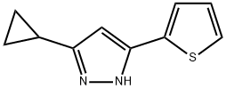 5-Cyclopropyl-3-(thiophen-2-yl)-1H-pyrazole Structure