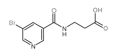 3-[(5-溴吡啶-3-羰基)-氨基]-丙酸结构式