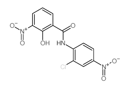2-Chloro-3,4-dinitrosalicylanilide Structure