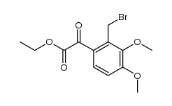 ethyl 2-(2-(bromomethyl)-3,4-dimethoxyphenyl)-2-oxoacetate Structure