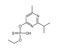 ethoxy-hydroxy-(6-methyl-2-propan-2-ylpyrimidin-4-yl)oxy-sulfanylidene-λ5-phosphane结构式