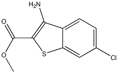 3-Amino-6-chloro-benzo[b]thiophene-2-carboxylic acid methyl ester结构式