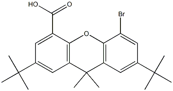5-bromo-2,7-di-tert-butyl-9,9-dimethyl-9H-xanthene-4-carboxylic acid Structure