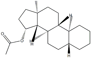15β-Acetoxy-5α-androstane结构式