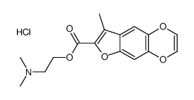 dimethyl-[2-(8-methylfuro[2,3-g][1,4]benzodioxine-7-carbonyl)oxyethyl]azanium,chloride Structure