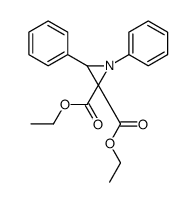 diethyl 1,3-diphenylaziridine-2,2-dicarboxylate Structure