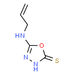 1,3,4-Oxadiazole-2(3H)-thione,5-(2-propenylamino)-(9CI)结构式
