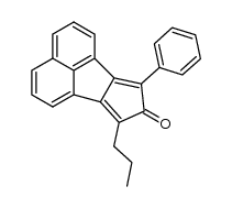7-Phenyl-9-n-propyl-8H-cyclopent[a]acenaphthylene-8-one结构式