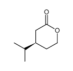 (4R)-4-(1-methylethyl)tetrahydro-2H-pyran-2-one结构式