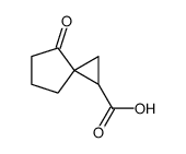 (9CI)-4-氧代螺[2.4]庚烷-1-羧酸结构式