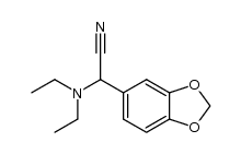 benzo[1,3]dioxol-5-yl-diethylamino-acetonitrile Structure