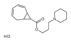 3-piperidin-1-ium-1-ylpropyl bicyclo[5.1.0]octa-3,5-diene-8-carboxylate,chloride Structure