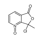 4-aza-3-chloro-3-methyl-1(3H)-isobenzofuranone 4-oxide结构式
