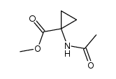 methyl 1-(acetylamino)-1-cyclopropanecarboxylate Structure