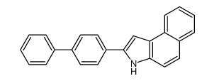2-(4-phenylphenyl)-3H-benzo[e]indole结构式