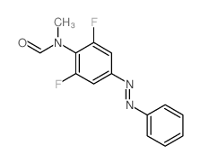 N-(2,6-difluoro-4-phenyldiazenyl-phenyl)-N-methyl-formamide structure