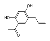 5-allyl-2,4-dihydroxyacetophenone Structure