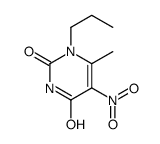 6-methyl-5-nitro-1-propylpyrimidine-2,4-dione结构式