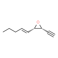 Oxirane, 2-ethynyl-3-(1-pentenyl)-, (2R,3S)-rel- (9CI)结构式