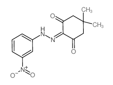 1,2,3-Cyclohexanetrione, 5,5-dimethyl-, 2-[(3-nitrophenyl)hydrazone] (en) Structure