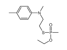 N-[2-[ethoxy(methyl)phosphoryl]sulfanylethyl]-N,4-dimethylaniline结构式