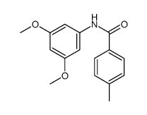 N-(3,5-Dimethoxyphenyl)-4-methylbenzamide结构式