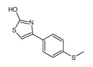 4-(4-(甲基硫代)苯基)噻唑-2-醇结构式