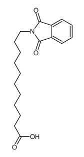 11-(1,3-dioxoisoindol-2-yl)undecanoic acid结构式