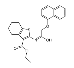 ethyl 2-[(2-naphthalen-1-yloxyacetyl)amino]-4,5,6,7-tetrahydro-1-benzothiophene-3-carboxylate结构式