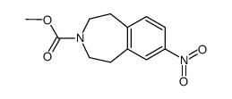 methyl 7-nitro-2,3,4,5-tetrahydro-1H-3-benzazepine-3-carboxylate Structure