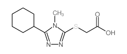 (5-环己基-4-甲基-4H-[1,2,4]噻唑-3-基-磺酰基)乙酸结构式