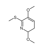 2,5-dimethoxy-6-methylsulfanyl-2,3-dihydropyridine结构式