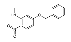 N-methyl-2-nitro-5-phenylmethoxyaniline结构式