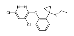 4,6-Dichloro-3-{2-[1-(ethylsulfanyl)cyclopropyl]-phenoxy}pyridazine Structure