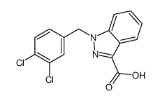 1-[(3,4-dichlorophenyl)methyl]indazole-3-carboxylic acid Structure
