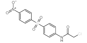 Acetamide,2-chloro-N-[4-[(4-nitrophenyl)sulfonyl]phenyl]- structure