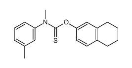 Methyl-m-tolyl-thiocarbamic acid O-(5,6,7,8-tetrahydro-naphthalen-2-yl) ester Structure