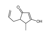 3-hydroxy-4-methyl-5-prop-2-enylcyclopent-2-en-1-one结构式