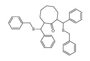 2,8-Bis((alpha-benzylthio)benzyl)cyclooctanone Structure