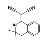 2-(3,3-dimethyl-2,4-dihydroisoquinolin-1-ylidene)propanedinitrile结构式