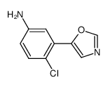 4-CHLORO-3-(OXAZOL-5-YL)ANILINE Structure