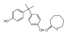 4-[2-(4-hydroxyphenyl)propan-2-yl]phenol,oxepan-2-one结构式