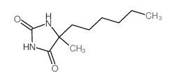 5-Hexyl-5-methyl-imidazolidine-2,4-dione Structure