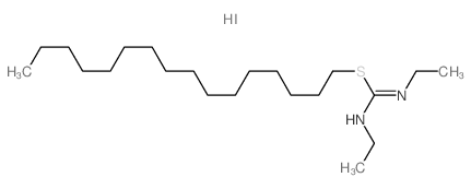 N,N-diethyl-1-hexadecylsulfanyl-methanimidamide结构式