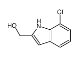 (7-chloro-1H-indol-2-yl)methanol结构式