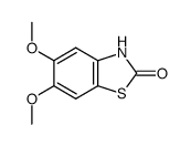 2(3H)-Benzothiazolone,5,6-dimethoxy-(9CI) structure