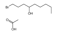 acetic acid,1-bromononan-4-ol Structure