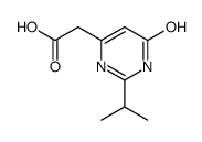 4-Pyrimidineacetic acid, 1,6-dihydro-2-(1-methylethyl)-6-oxo- (9CI) structure